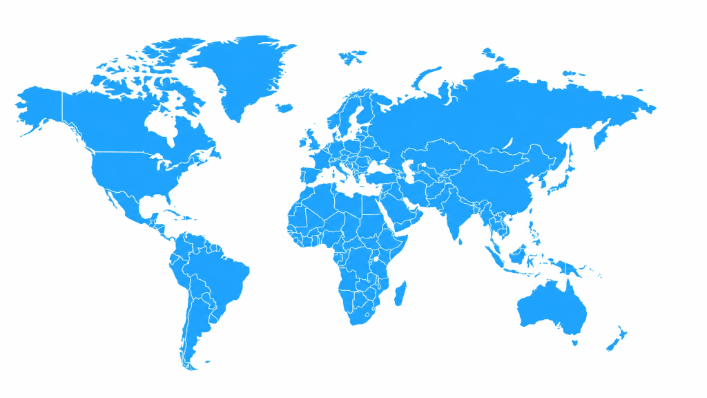 updated world map